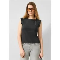 QS Kurzarmshirt T-Shirt Top mit Spitze