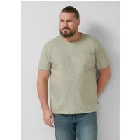 s.Oliver Kurzarmshirt T-Shirt T-Shirt mit Brusttasche und Rollsaum