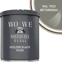 WO-WE Holzlack Holzfarbe Wetterschutzfarbe Holzanstrich W420, 1-10L, Seidenglänzend, Wasserbasis