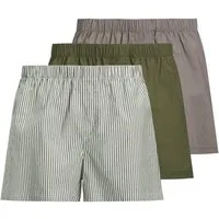 Jack & Jones Boxershorts JACMILANO WOVEN BOXERS 3 PACK NOOS (Packung, 3-St) Baumwolle, elastisches Bündchen