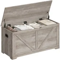 VASAGLE Sitzbank, Spielzeugtruhe, Sitztruhe, 80 / 100 (Länge) x 40 x 46 cm