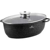 KlönBerg Bräter Bräter ideal zum Braten von Enten und Gänsen, Steinbeschichtung, Aluminiumguss, Aluminium, Keramik, Edelstahl (Multifunktional, geeignet zum Kochen, Braten und Backen!, 2-tlg., Es ist eine perfekte Geschenkidee für jeden Anlass), Inno