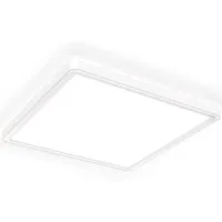 B.K.Licht Deckenleuchte LED Deckenlampe mit Backlight weiß Badezimmer Büro IP44 18W flach 35mm, LED fest integriert, 4000K - Neutralweiß, Panel eckig 29x29cm 230V Küche Wohnzimmer Arbeitszimmer - BKL1559