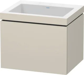 Duravit L-Cube c-bonded Set wandhängend Taupe Matt 600x480x500 mm - LC6916N9191 LC6916N9191