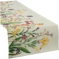 sander table + home Tischdecke Tischläufer "Flowery", Gobelin Blumen