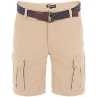 riverso Cargoshorts Herren Shorts RIVJakob Regular Fit Bermudashorts mit Gürtel