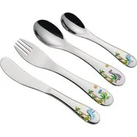 Cilio Besteck-Set Kinderbesteck Kinder Besteckset 4-tlg. Edelstahl cilio DINO 124941