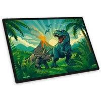 itenga Schreibtischunterlage itenga Schreibunterlage V1 Motiv Dinosaurier - DINO WORLD
