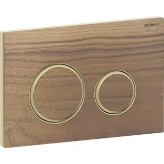 Geberit Betätigungsplatte Sigma21, für 2-Mengen-Spülung Messing, Nussbaum amerikanisch, 115652JX1 115652JX1