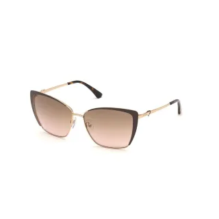 Braune Metall Sonnenbrille