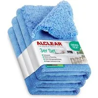 ALCLEAR 820203K_3 Mikrofaser Küchentücher für Hochglanzküchen Küchenreiniger Mikrofasertuch (70% Polyester, 30% Polyamid, 40x40 cm)