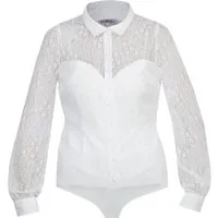 MarJo Body Spitzenbody Harper-Malinda langarm ecru