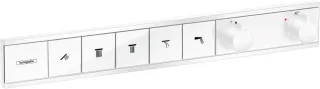 Hansgrohe Thermostat Unterputz RainSelect Fertigset 5 Verbraucher mattweiss, 15384700 15384700