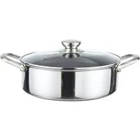 Cheffinger Kochtopf Kochtopf aus Edelstahl 18/10 Wabenstruktur Induktion Ø24cm Topf, (1-tlg)