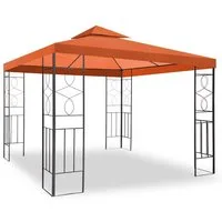 habeig Pavillon WASSERDICHTER Pavillion Romantika 3x3m Metall inkl. Dach wasserfest, (inkl. Dach und Gestell), 100% wasserdicht