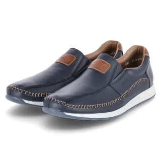 Rieker Slipper - Gr. 42 - Blau - Glattleder