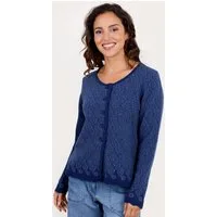 Sorgenfri Sylt Strickjacke Kadir Flower Kellerfalte am Rücken
