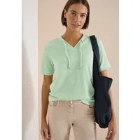 CECIL T-Shirt mit Materialmix