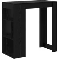 vidaXL Esstisch Bartisch 102 x 50 x 103,5 cm Holzwerkstoff Schwarz Eichen-Optik (1-St)