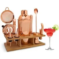 MOPUEA Cocktail-Set Edelstahl Cocktail-Shaker Cocktail-Set (750ml) mit Bar Zubehör, (Perfektes Geschenk, 11-tlg., Modern und minimalistisch), Werden Sie zum Master-Mixologen