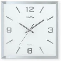 AMS Wanduhr W9324 (Quarzuhr,Glas,Wohnzimmer,Esszimmer,Küche,Arbeitszimmer,Büro, Flur)
