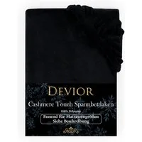 Devior Spannbettlaken aus 100% Nicki-Plüsch mit Cashmere-Touch, 190 g/m² mit Einlaufschutz, Nicki, Gummizug: Rundumgummizug, für Standardmatratzen bis 22cm - Spannbettlaken 90 x 200 cm kuschelig