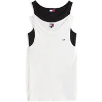 Tommy Jeans Tanktop TJM XSLIM 2PCK RIB TANK EXT (Packung, 2-tlg., 2er) mit gerippter Struktur