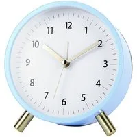 Minicloss Wecker Wecker, lautlos ohne Ticken, mit Beleuchtung, modischer Metallwecker Geeignet für Einschulung Geschenk,Büro, Schlafzimmer und zum Lernen