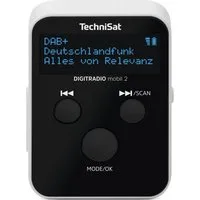 TechniSat DIGITRADIO mobil 2 Digitalradio (DAB) (Digitalradio (DAB), FM-Tuner mit RDS, 1 W, Portables DAB+/FM Mini-Radio mit integriertem Akku, Kopfhörer, OLED)