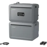 Growatt Balkonkraftwerk Growatt NEXA 2000 All-in-One Batteriespeicher mit Zusatzakku, (WiFi & Bluetooth-Unterstützung), 4 unabhängige MPPT-Kanäle