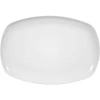Seltmann Weiden Servierplatte Lido Weiß, Porzellan, 35x24 cm