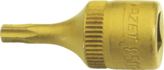 HAZET Schraubendreher-Steckschlüsseleinsatz (1/4 Zoll), Innen TORX® Profil - 8502-T9