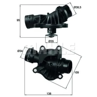 Behr Thermostat mit Dichtung BMW 1er 3er 5er 6er 7er X3 X5 X6