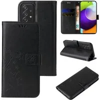 Tec-Expert Handyhülle Cover Tasche Hülle für Samsung Galaxy A52, A52 5G, A52s 5G 6,5 Zoll, Klapphülle Case mit Kartenfach Fliphülle aufstellbar, Motiv Blumen