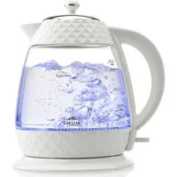 eta Wasserkocher Crystal ETA315490010, 1,7 l, 2200 W, in einem edlen Weiß, aus Glas und mit Beleuchtung