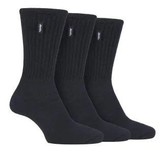 JEEP - 3 Paar Herren Vintage Baumwolle gepolstert Socken für Wanderschuhe
