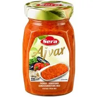 SERA FOOD Saucen Sera Ajvar Mild Paprika Aubergine Aufstrich, 1 x, Vegan, vegetarisch, mild, streichfähig, servierfertig.