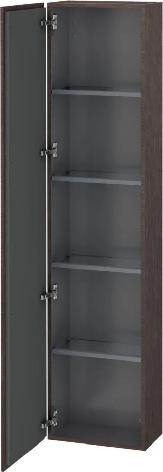 Duravit L-Cube Hochschrank Eiche dunkel gebürstet Matt 400x243x1760 mm - LC1170L7272 LC1170L7272
