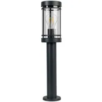 Grafner Gartenleuchte Wegleuchte Gartenlampe Edelstahl 50cm Standleuchte Anthrazit, ohne Leuchtmittel, Wegleuchte