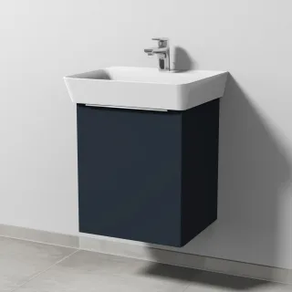 Sanipa 3way Waschtischunterbau zu Ideal Standard Connect Air Cube Waschtisch mit 1 Tür, Marine-Matt UP6451R