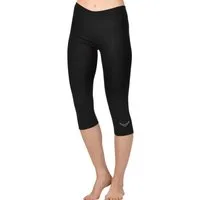 Trigema Leggings TRIGEMA Leggings 3/4 mit Kristallsteinen (1-tlg)
