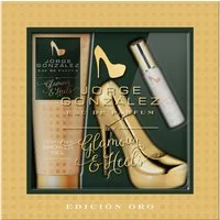 JORGE GONZÁLEZ Eau de Parfum JORGE GONZÁLEZ EDICIÓN ORO 3er Geschenkset, EDP+Duschgel, Damenduft