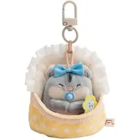 Nici Kuscheltier mymochi, Set Hamster Shai 7cm mit Rassel & Bettchen mit Karabiner (Set), in Geschenkbox