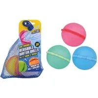JOHNTOY Spiel Aqua Fun Wasserbomben wiederverwendbar magnetisch 3er Set