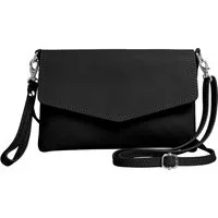Caspar Clutch Abendtasche Leder Damen Umhängetasche - PREMIUM LINE - Modell No.322, aus 100% gewaschenem Echtleder aus Italien - samtig weich & nachhaltig