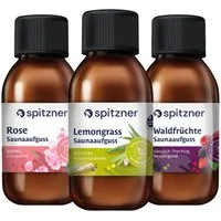 Spitzner Aufgusskonzentrat Spitzner Saunaaufguss Set Duftig & Frisch 3x125 ml Wellness Sauna