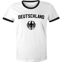 MoonWorks Print-Shirt WM Shirt 2018 Fußball Deutschland Adler Wappen Herren Retro MoonWorks mit Print