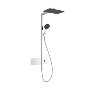 hansgrohe Raindance Alive Q Duschsystem 24581000 1 Strahlart wassersparend mit ShowerSelect Comfort, EcoSmart, 8 l/min, chrom