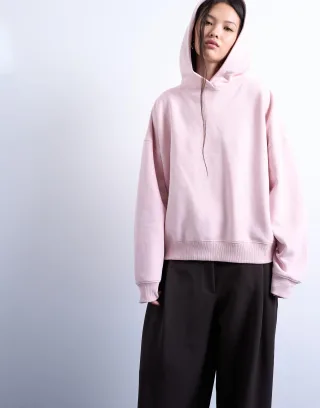 TOPSHOP - TSBIBI LS ULTIMATE HOODIE JRS Light Pink - Gr. - S