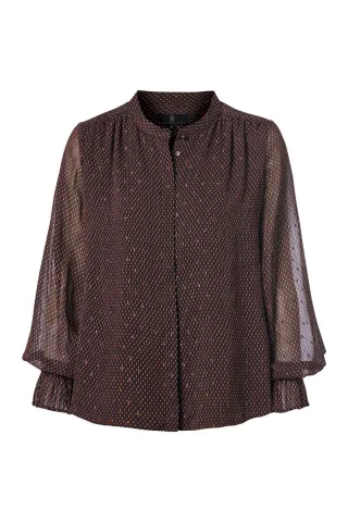 Jackson-Print-Bluse braun